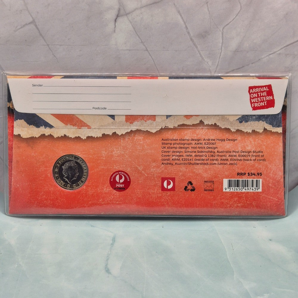 2016 UK £2 The Great War Arrival Western Front Limited Edition PNC