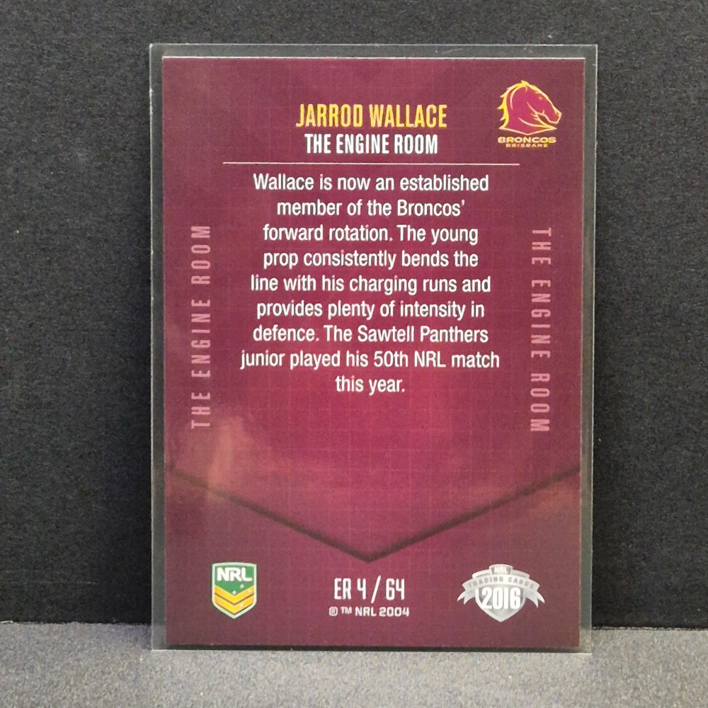 2016 NRL Elite - The Engine Room - ER4 - Jarrod Wallace
