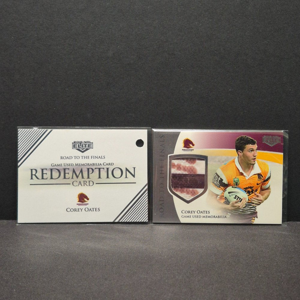 2016 NRL Elite - Road to the Finals - Game Used Memorabilia - RF1- Corey Oates