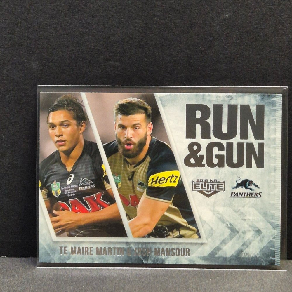 2016 NRL Elite - Run & Gun - RG21 - Martin/Mansour - Panthers