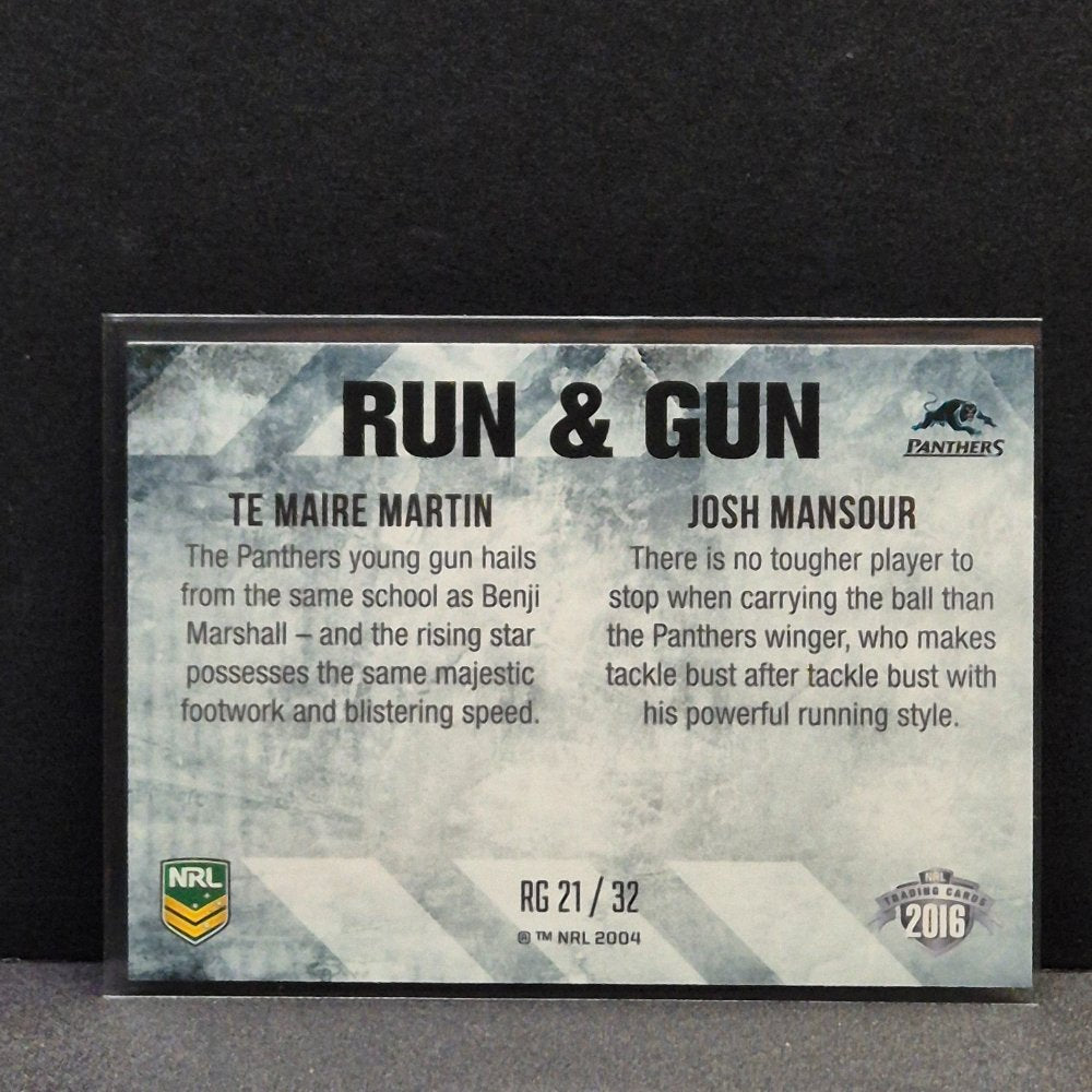 2016 NRL Elite - Run & Gun - RG21 - Martin/Mansour - Panthers