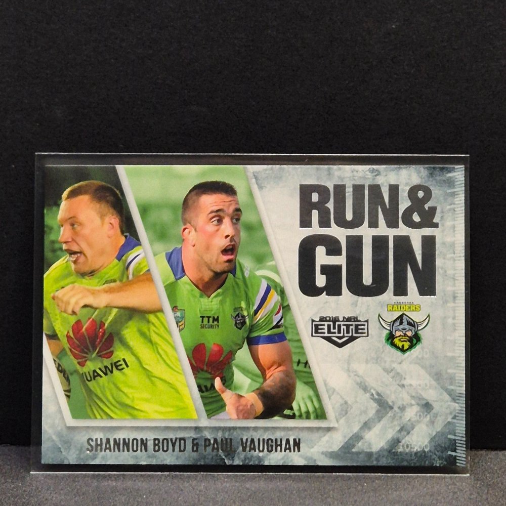 2016 NRL Elite - Run & Gun - RG4 - Boyd/Vaughan - Raiders