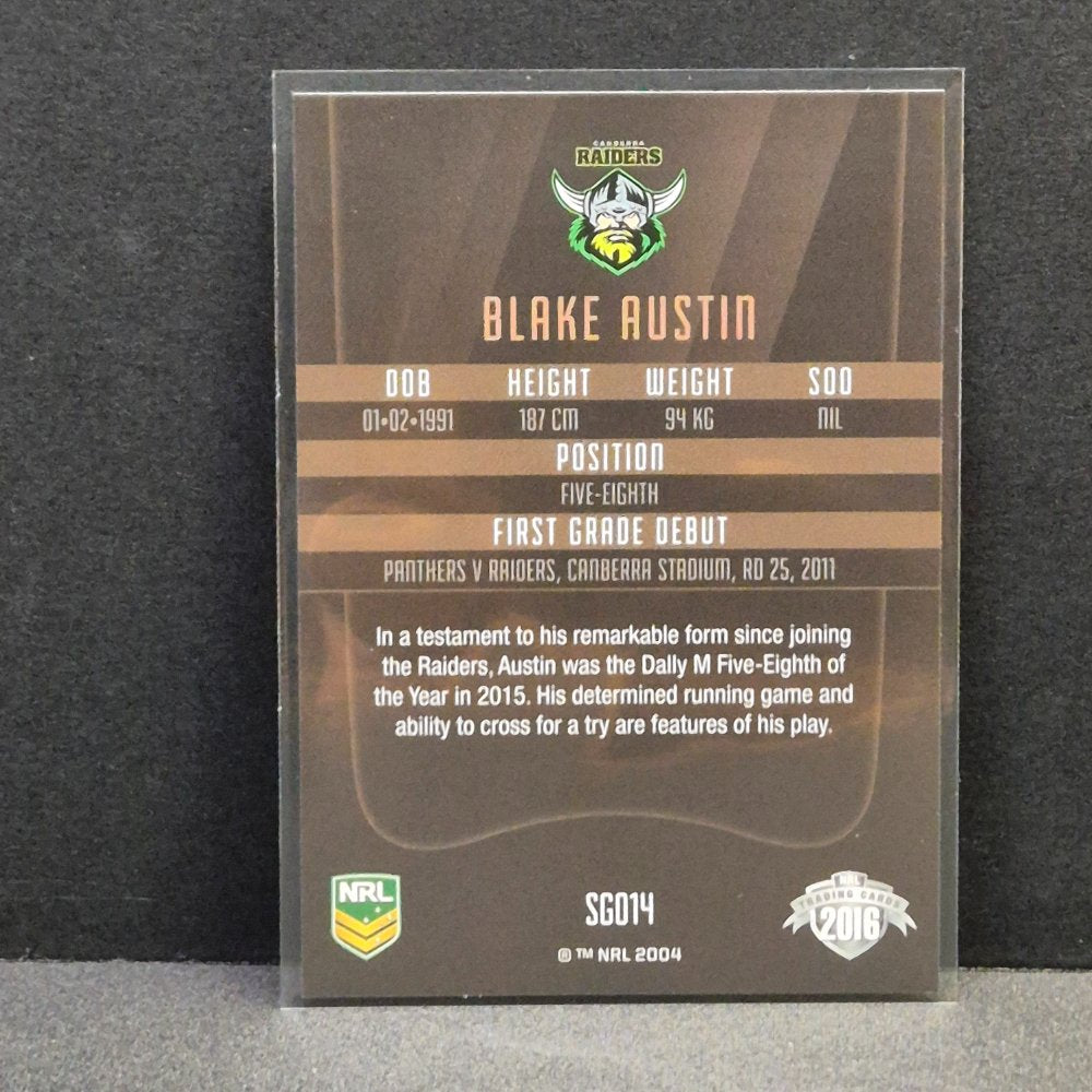 2016 NRL Elite - Gold Parallel - SG014 - Blake Austin