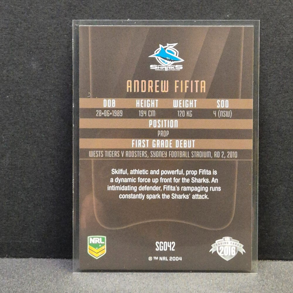 2016 NRL Elite - Gold Parallel - SG042 - Andrew Fifita