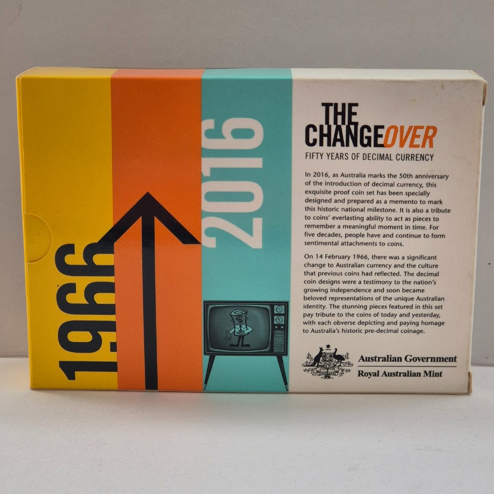 2016 Changeover 50 Years of Decimal Currency Six Coin Set Proof Set