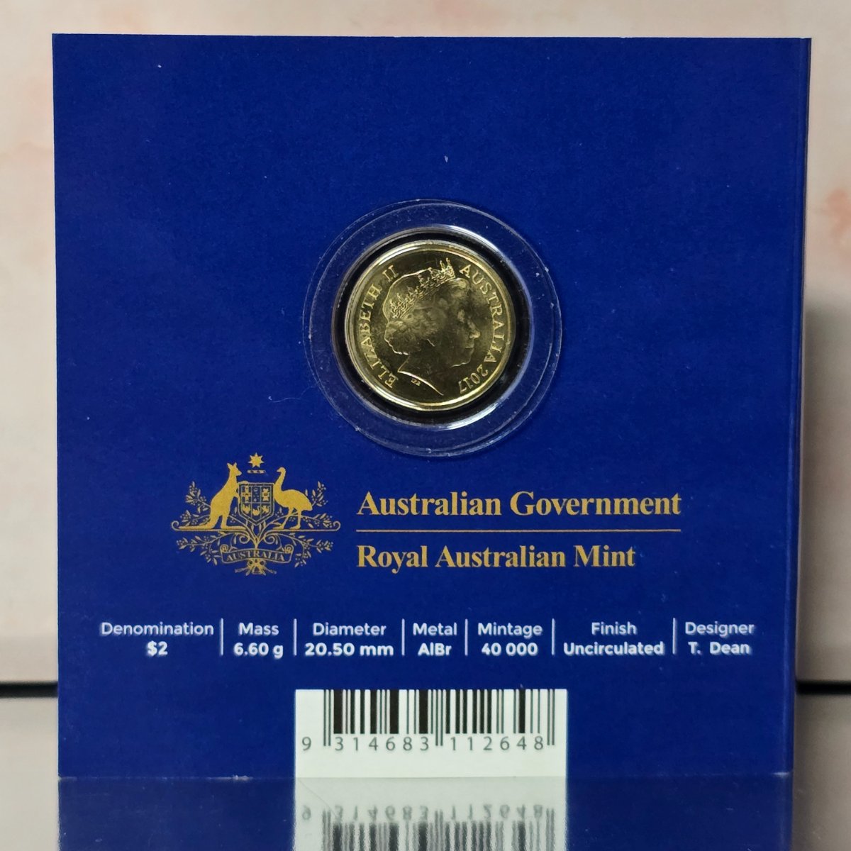 2017 $2 'C' Mintmark Lest We Forget Mosaic Folder