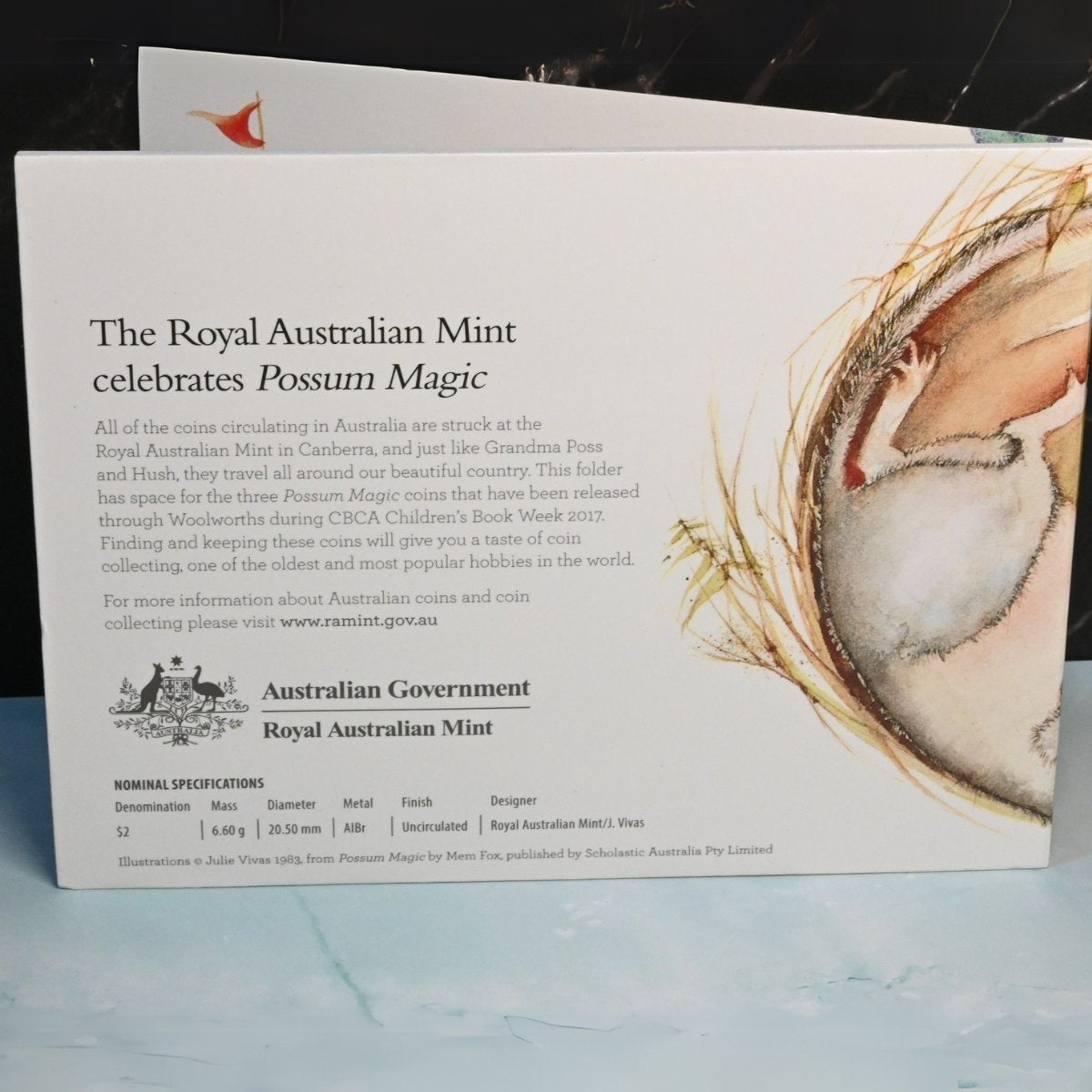 Royal Australian Mint Possum Magic Collect & Keep Folder Back