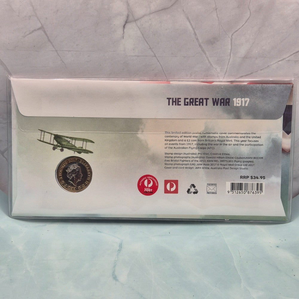 2017 UK £2 The Great War 1917 Limited Edition PNC