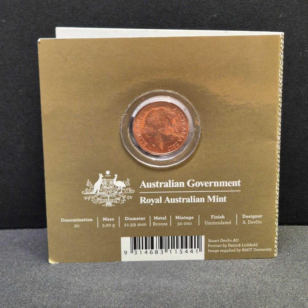 2017 2c Stuart Devlin - Revisiting a Vision Bronze Uncirculated Coin