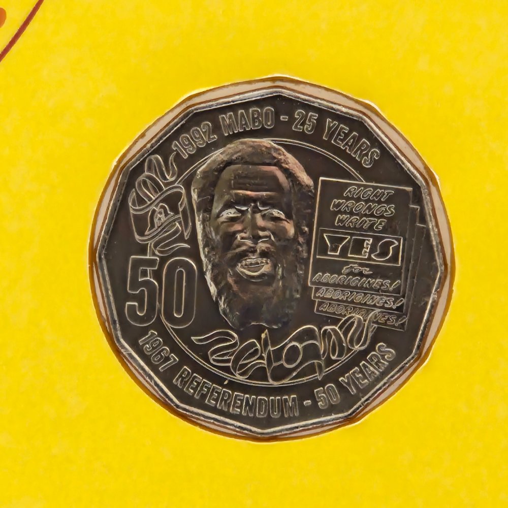 2017 50c Referendum Mabo PNC with Third Party ACBC 5 Years overprint