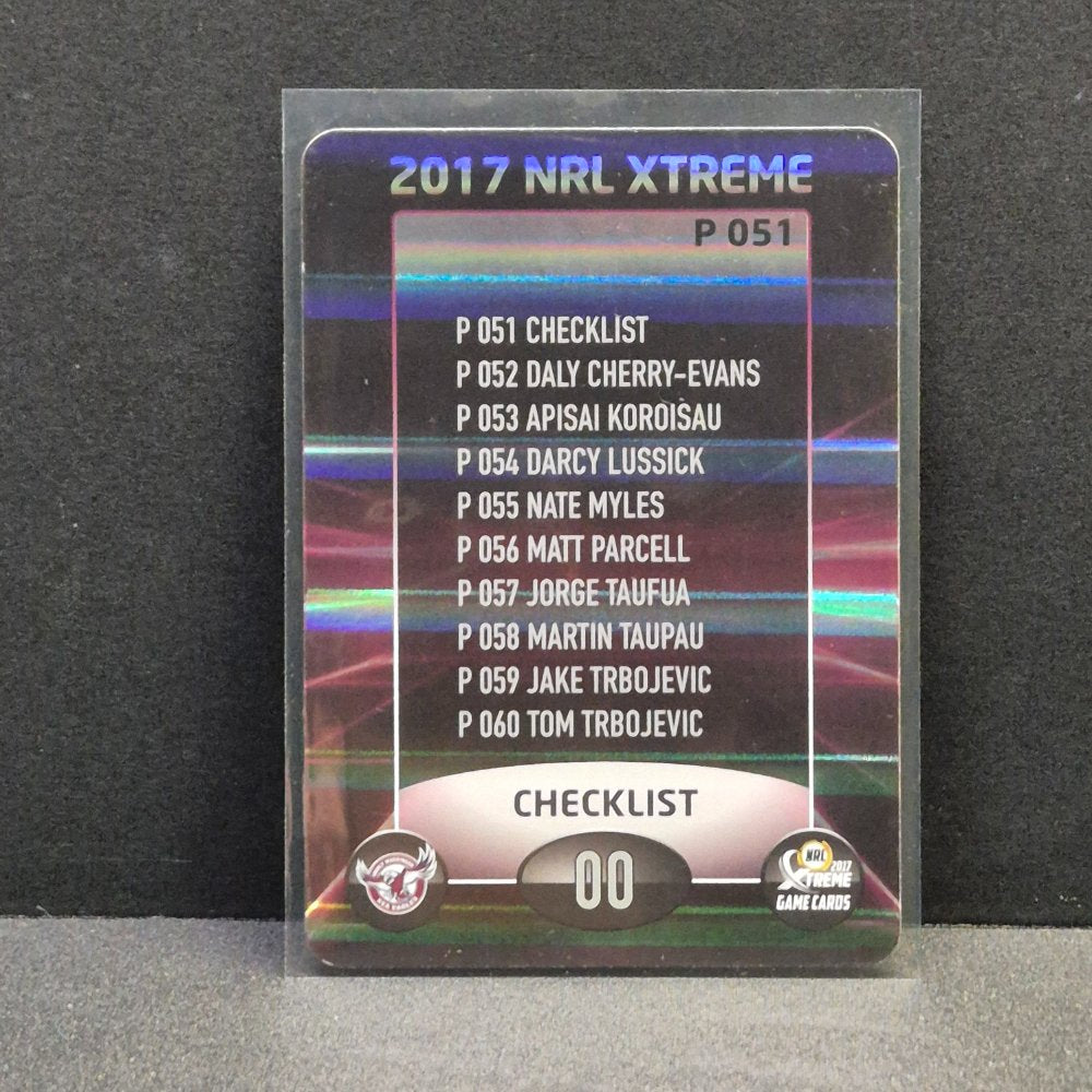 2017 NRL Xtreme - Parallel - P051 - Sea-Eagles Checklist