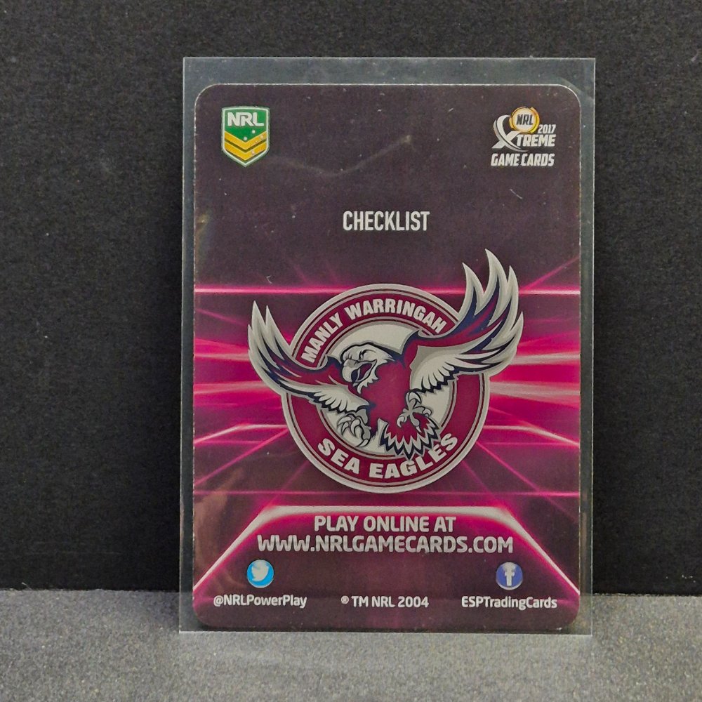 2017 NRL Xtreme - Parallel - P051 - Sea-Eagles Checklist