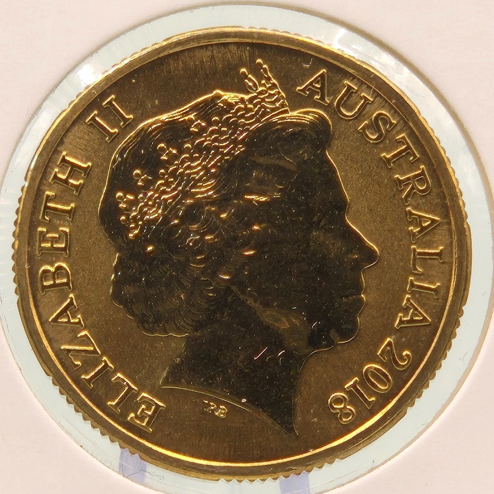 2018 $1 Gold Coast 'Borobi' Australia Counterstamp Coloured Coin