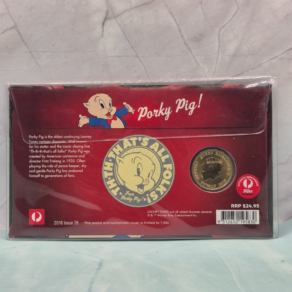 2018 $1 PM Porky Pig That's All Folks PNC