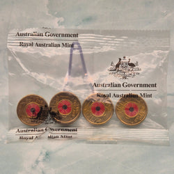 2018 $2 Royal Australian Mint Five Coin Bag sealed with Armistice Centenary coins