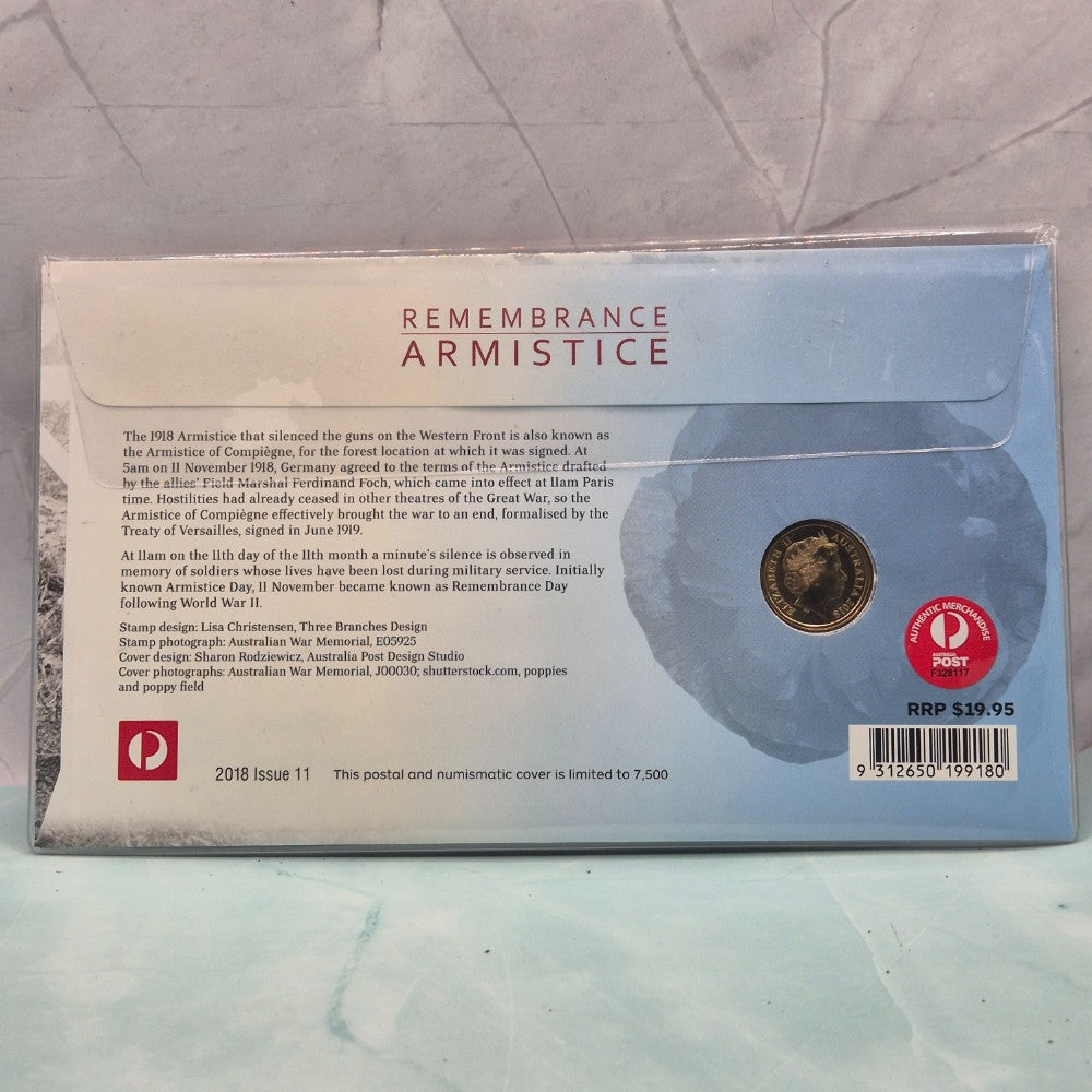 2018 $2 Remembrance Armistice 'C' Mintmark PNC