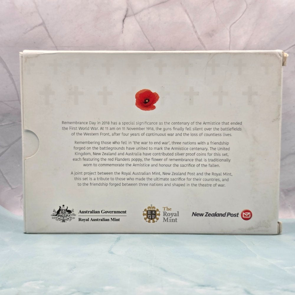2018 Armistice Centenary Silver Three Coin Proof Set