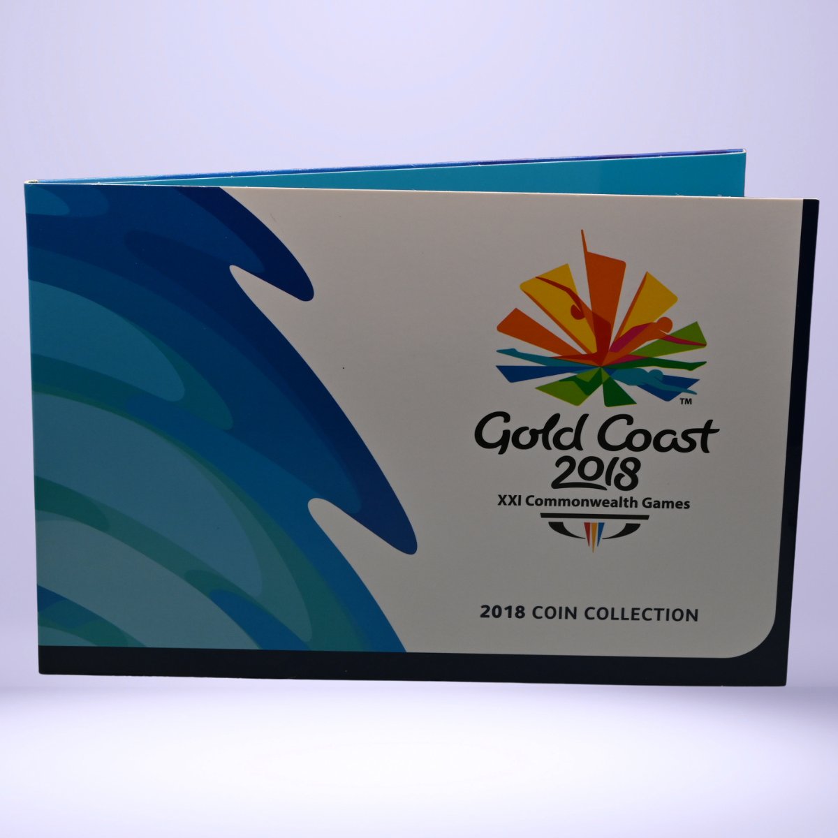 Coin collection folder front with Gold Coast 2018 Commonwealth Games logo