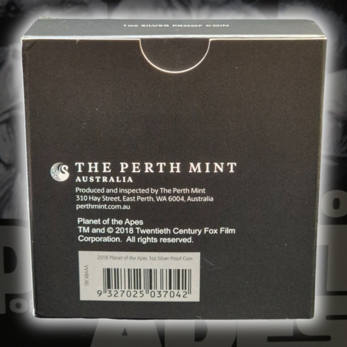 2018 Perth Mint 50 Years of Planet of the Apes 1oz Silver Proof Coin