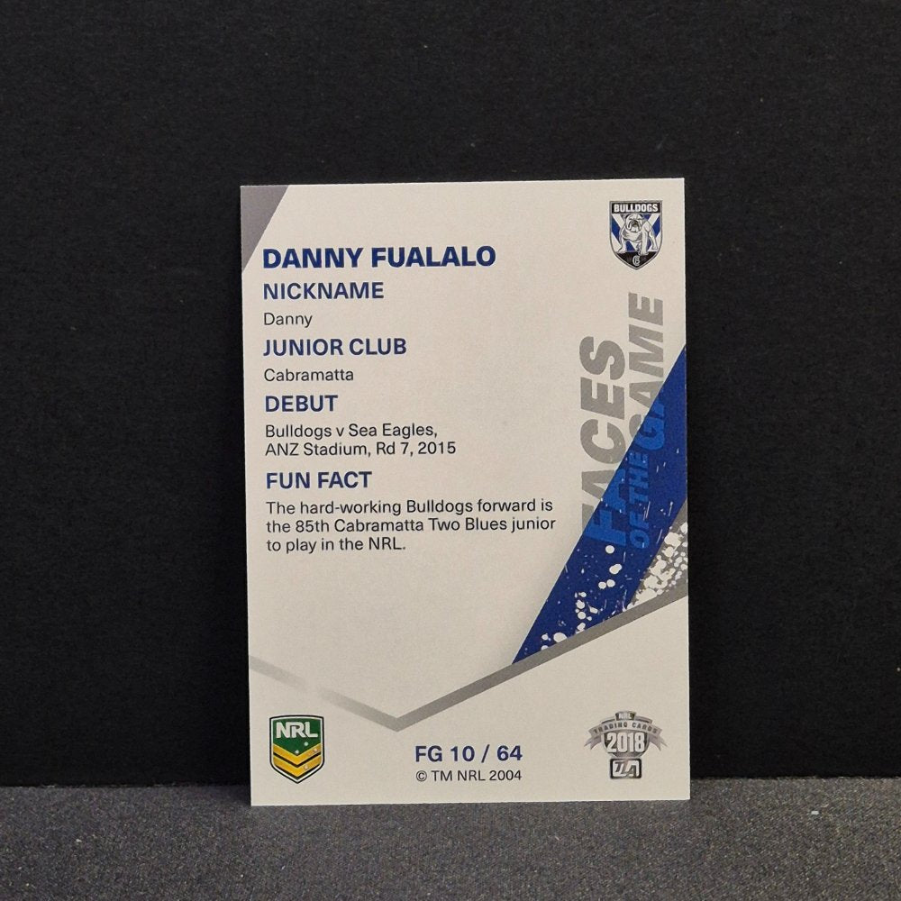 2018 NRL Traders - Faces of the Game - FG10 - Danny Fualalo