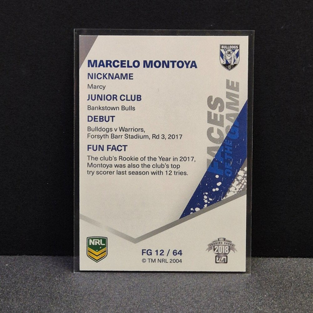 2018 NRL Traders - Faces of the Game - FG12- Marcelo Montoya