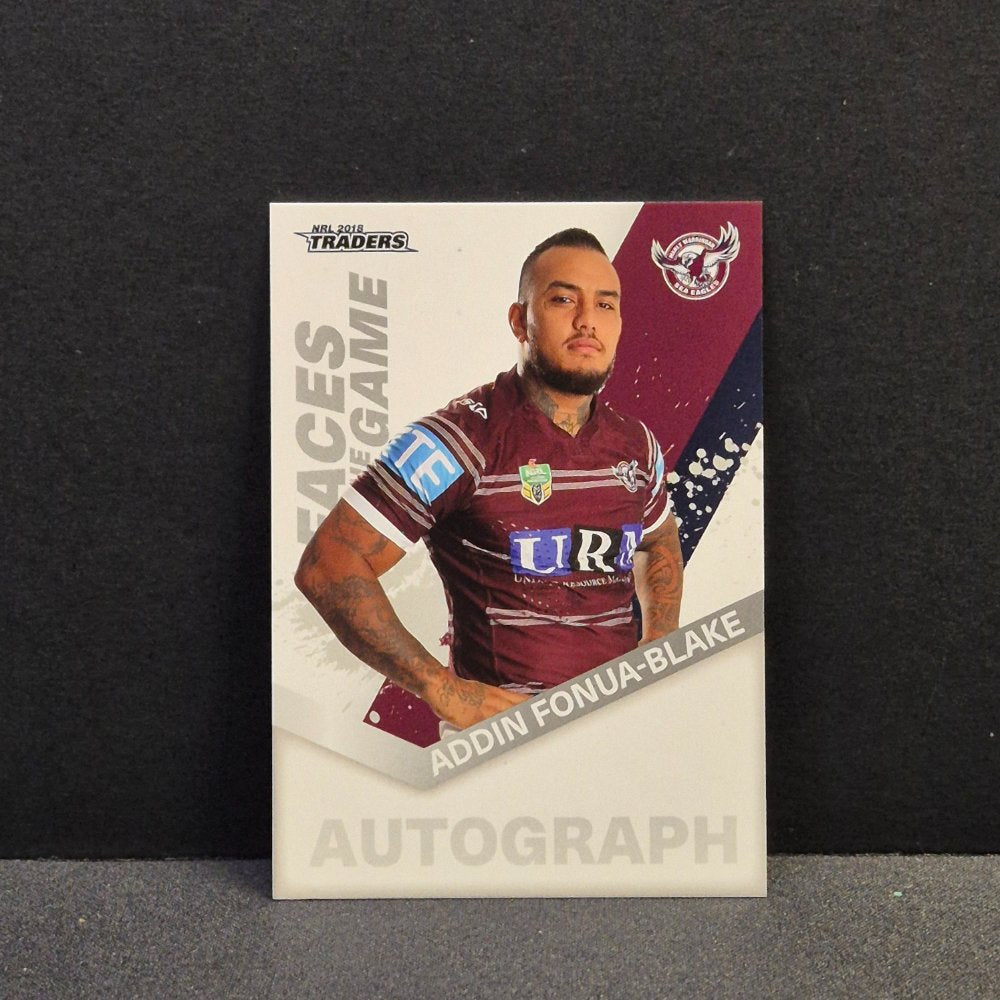 2018 NRL Traders - Faces of the Game - FG21 - Addin Fonua-Blake