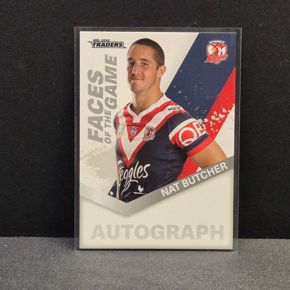 2018 NRL Traders - Faces of the Game - FG53- Nat Butcher