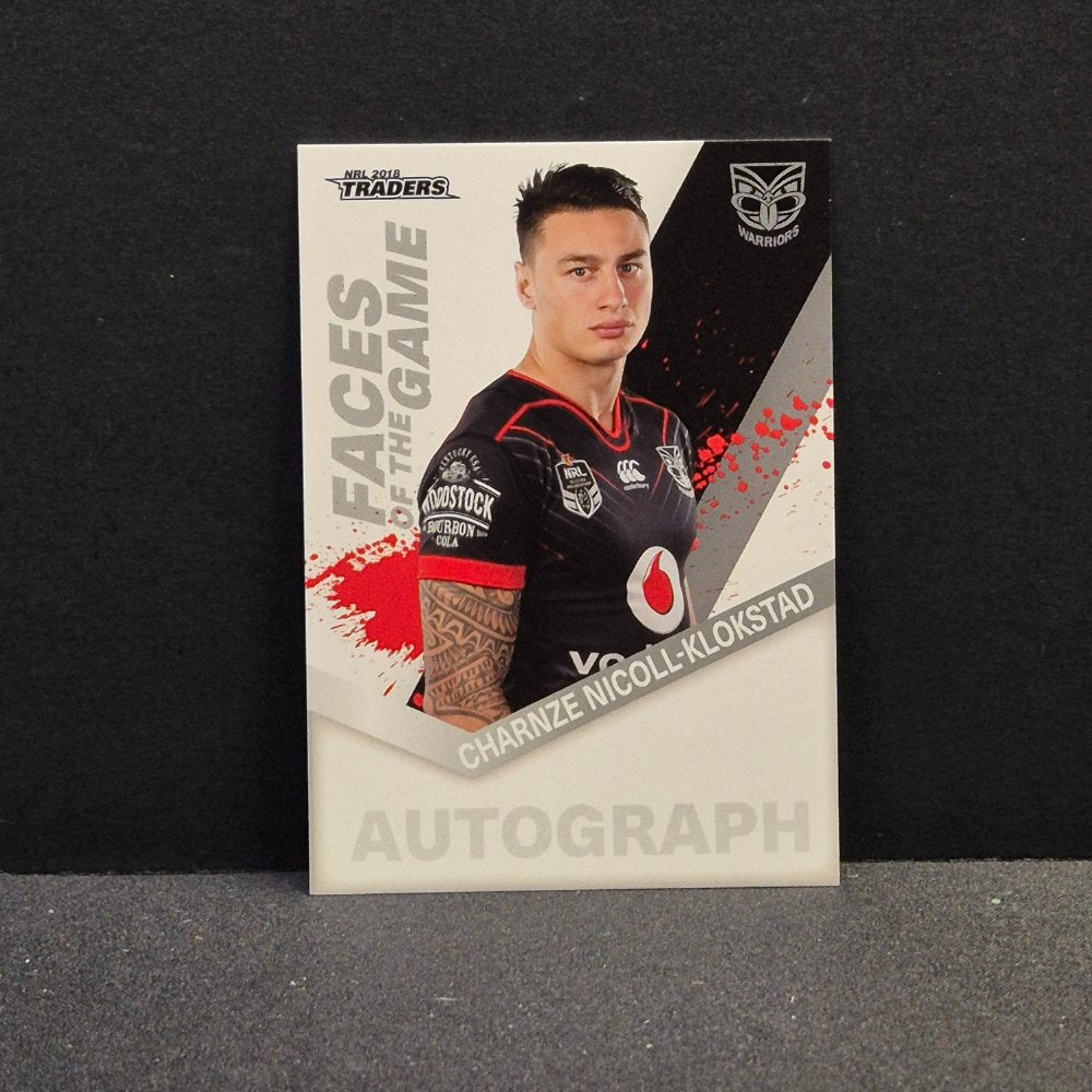 2018 NRL Traders - Faces of the Game - FG59 - Charnze Nicoll-Klokstad
