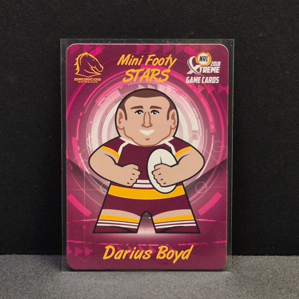 2018 NRL Xtreme - Mini Footy Stars - MFS01 - Darius Boyd