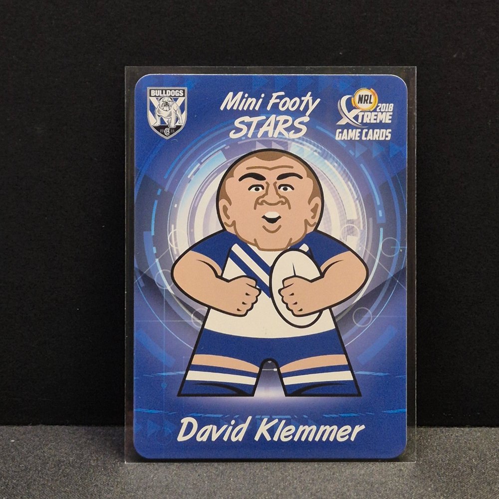 2018 NRL Xtreme - Mini Footy Stars - MFS06 - David Klemmer