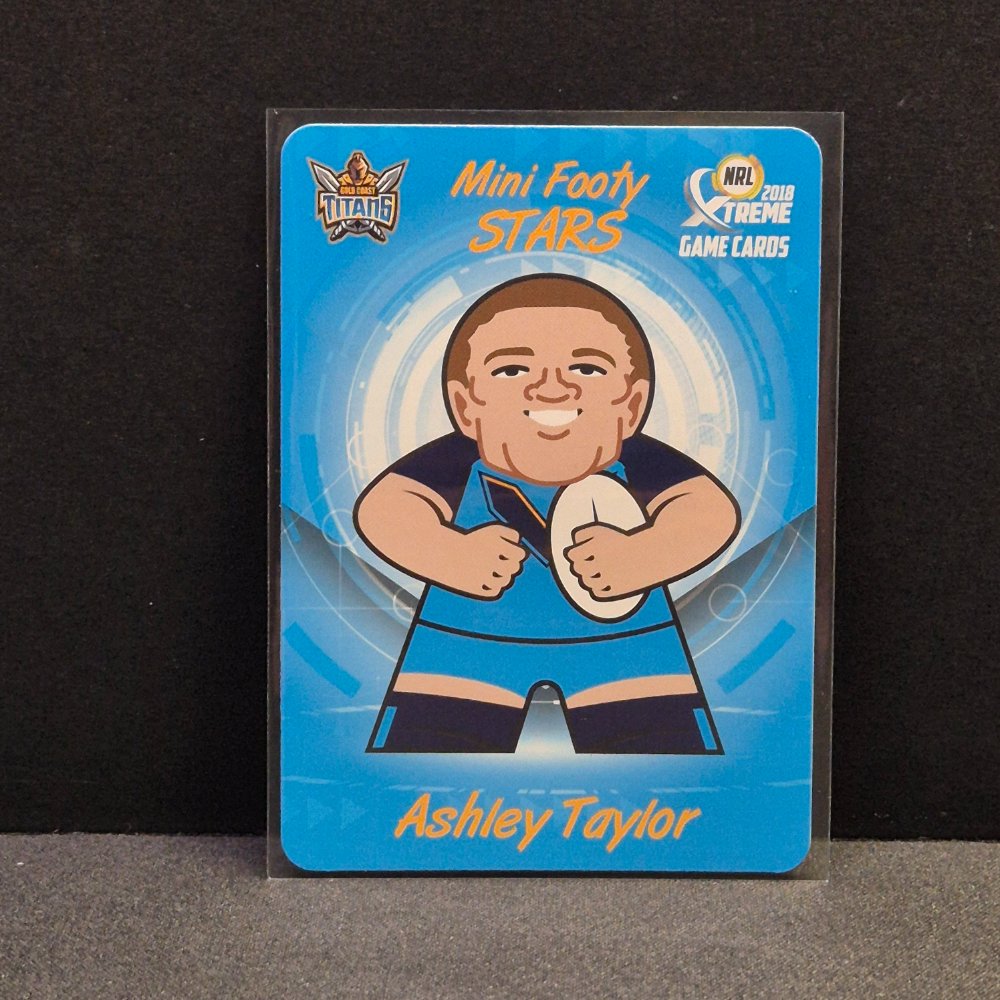 2018 NRL Xtreme - Mini Footy Stars - MFS10 - Ashley Taylor