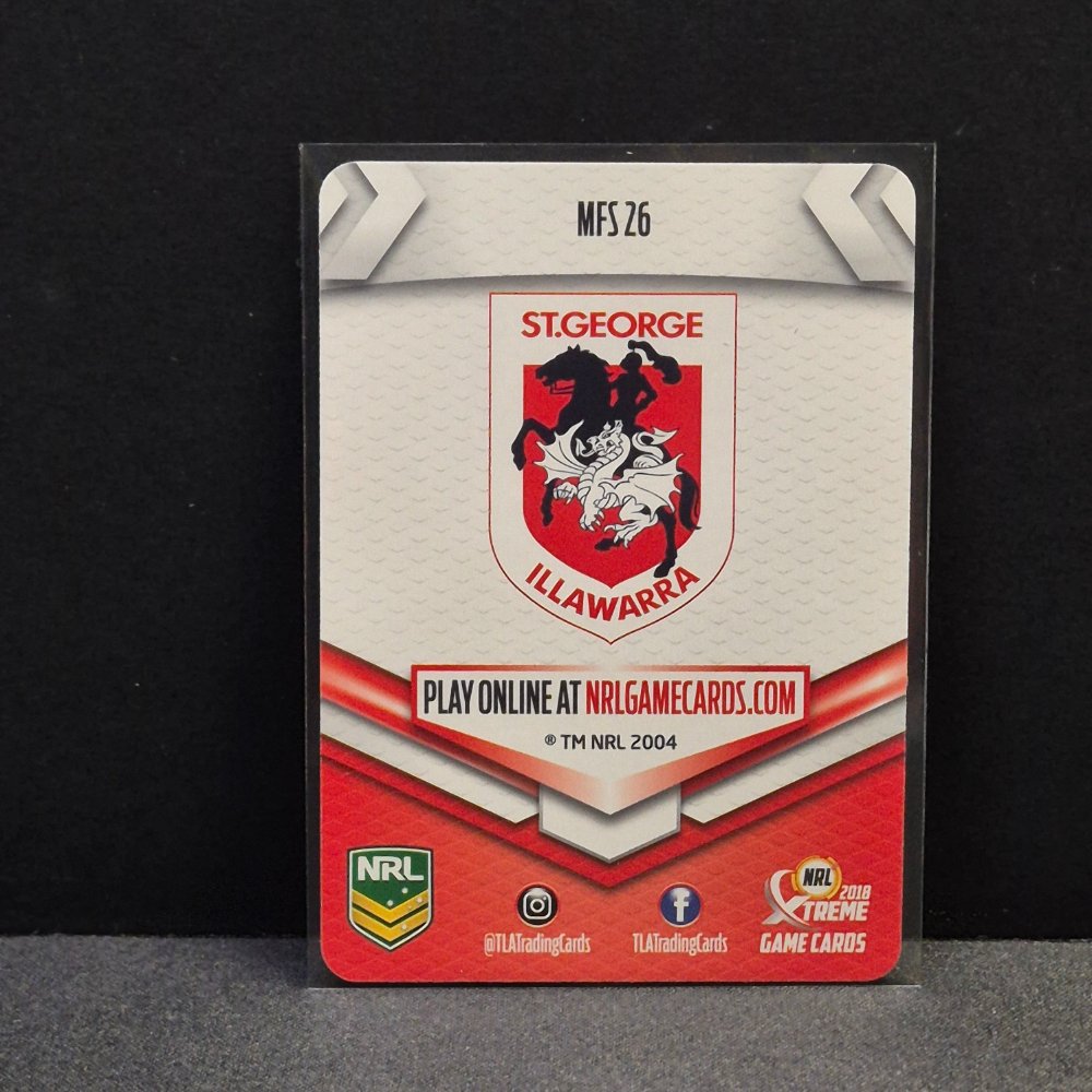 2018 NRL Xtreme - Mini Footy Stars - MFS26 - Gareth Widdop