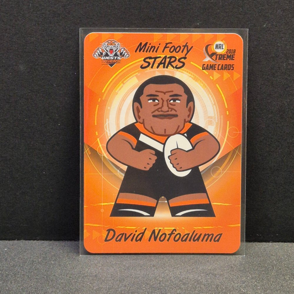 2018 NRL Xtreme - Mini Footy Stars - MFS32 - David Nofoaluma