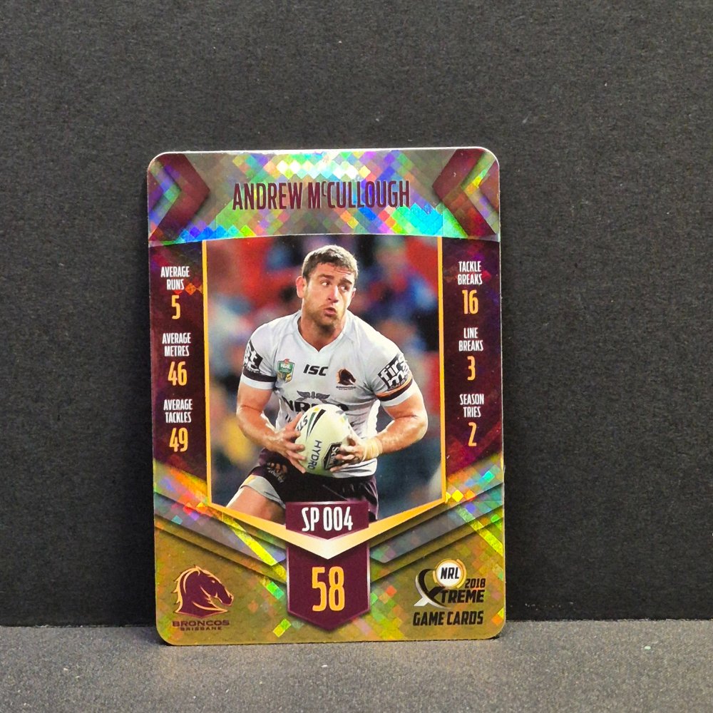 2018 NRL Xtreme - Silver Parallel - SP004 - Andrew McCullough