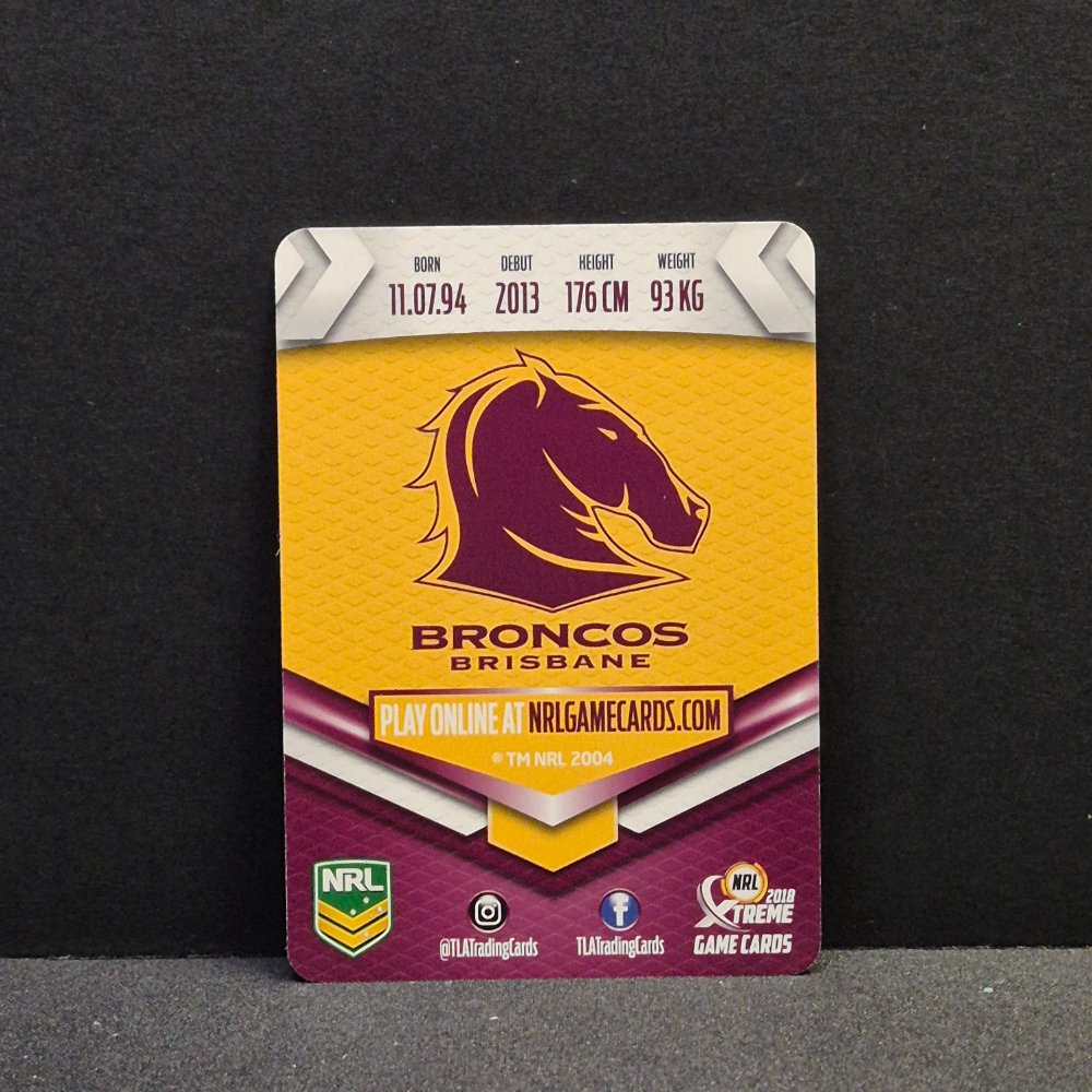 2018 NRL Xtreme - Silver Parallel - SP005 - Anthony Milford