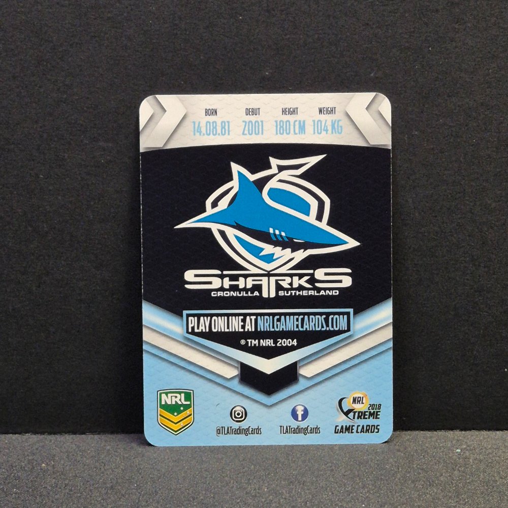 2018 NRL Xtreme - Silver Parallel - SP031 - Paul Gallen