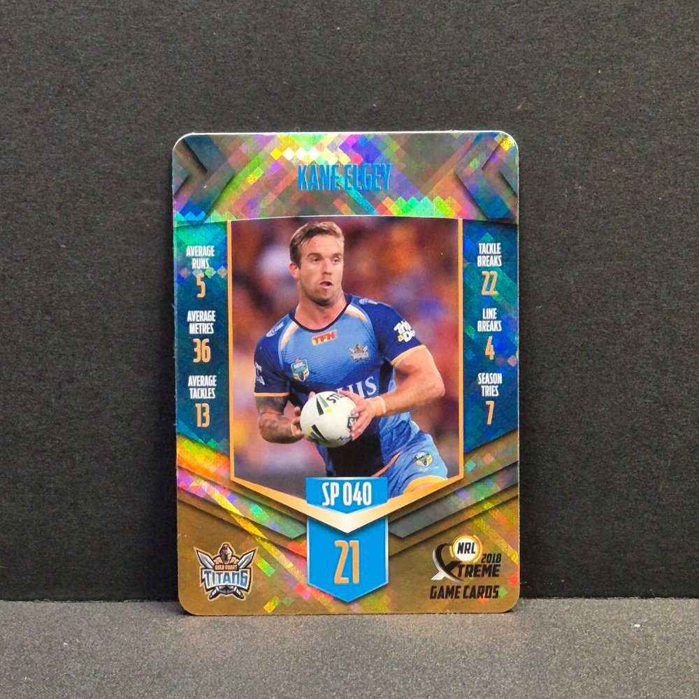 2018 NRL Xtreme - Silver Parallel - SP040 - Kane Elgey