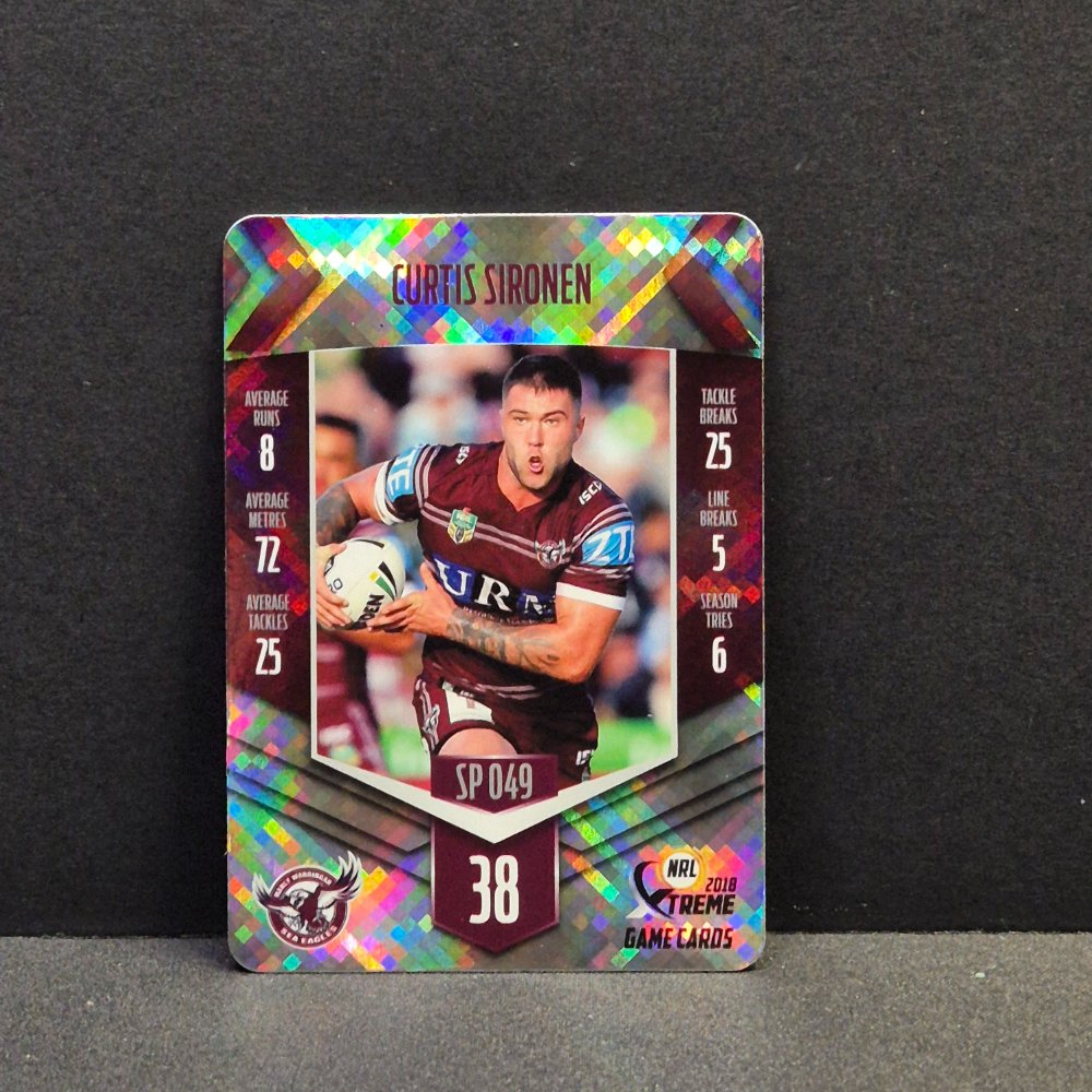 2018 NRL Xtreme - Silver Parallel - SP049 - Curtis Sironen