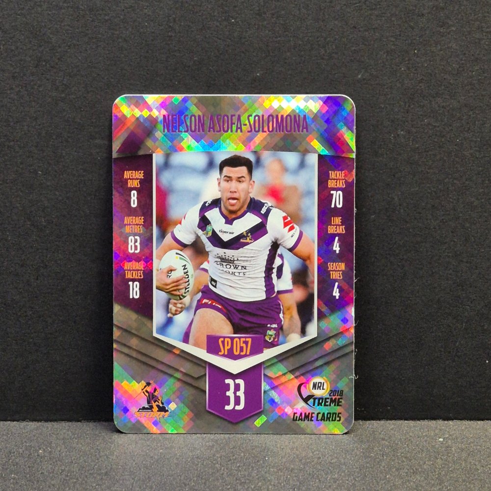 2018 NRL Xtreme - Silver Parallel - SP057 - Nelson Asofa-Solomona