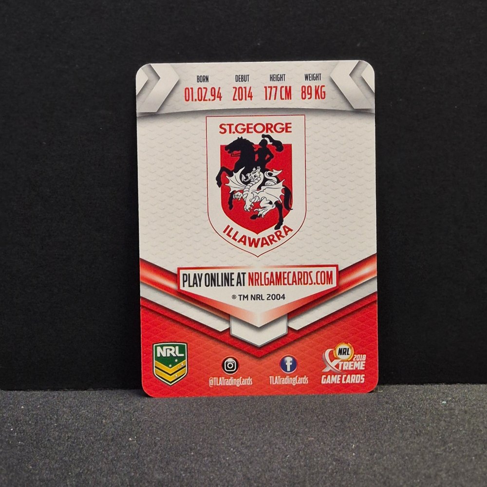 2018 NRL Xtreme - Silver Parallel - SP114 - Cameron McInnes