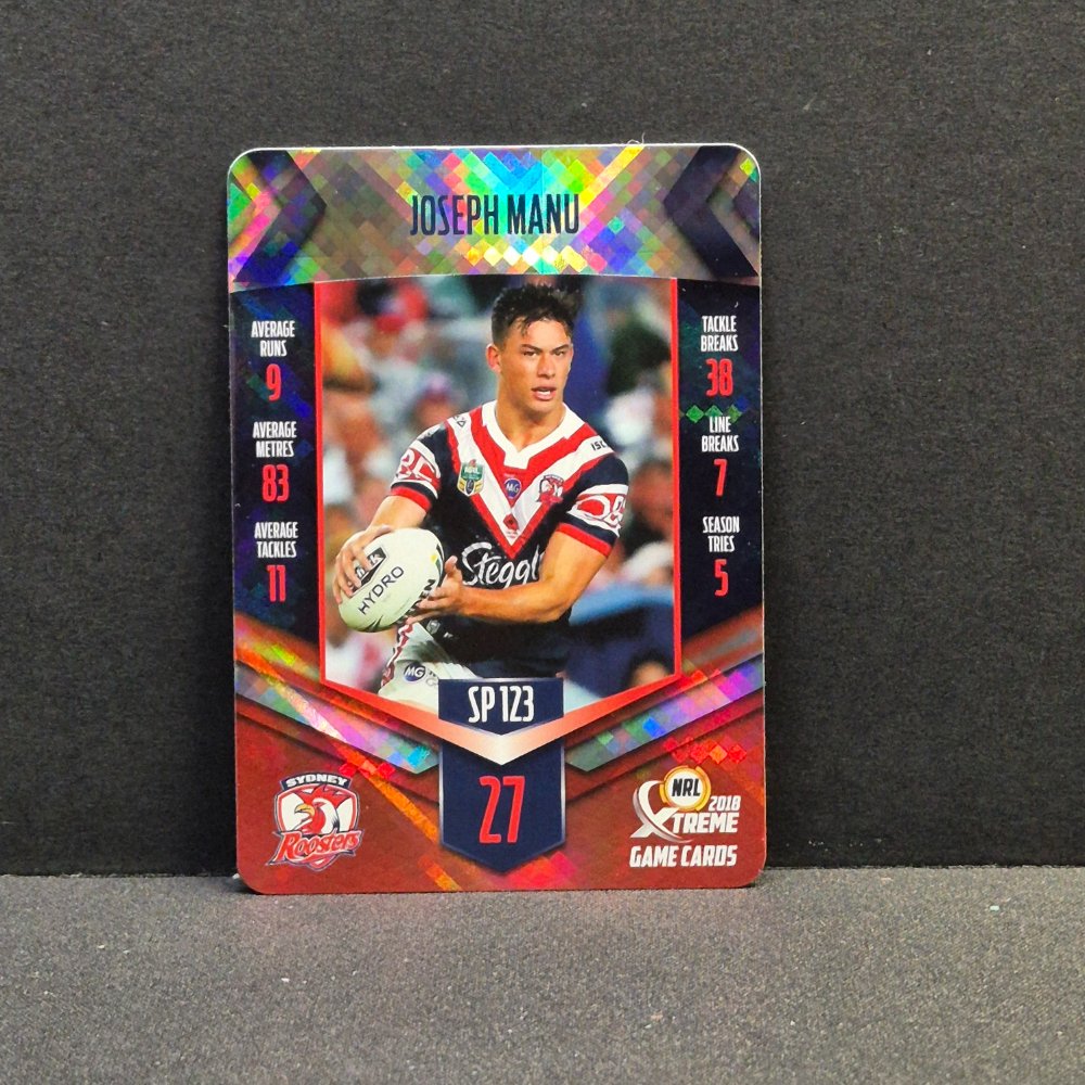 2018 NRL Xtreme - Silver Parallel - SP123 - Joseph Manu