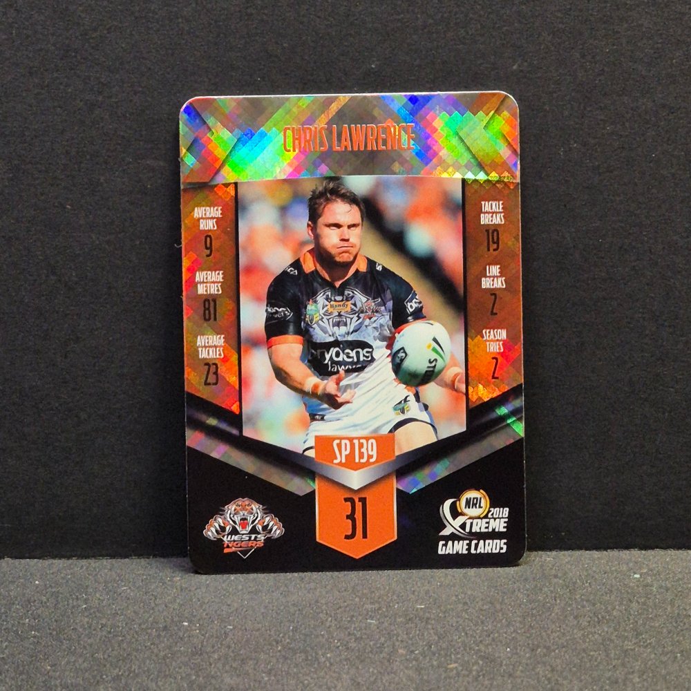2018 NRL Xtreme - Silver Parallel - SP139- Chris Lawrence