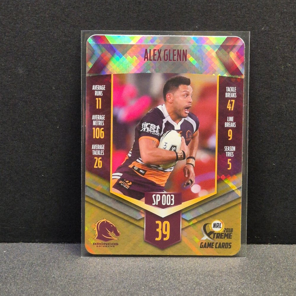 2018 NRL Xtreme - Silver Parallel - SP003 - Alex Glenn