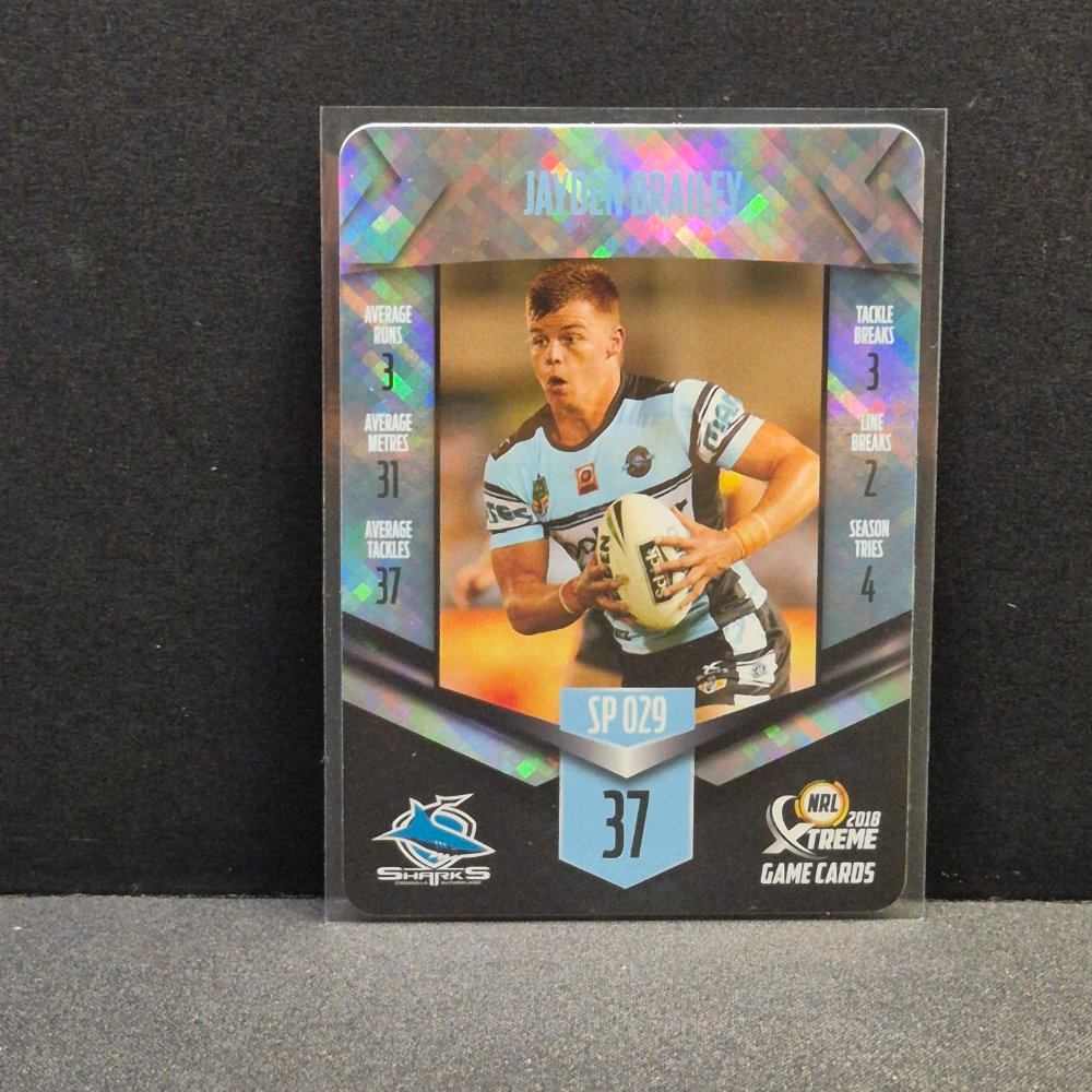 2018 NRL Xtreme - Silver Parallel - SP029 - Jayden Brailey