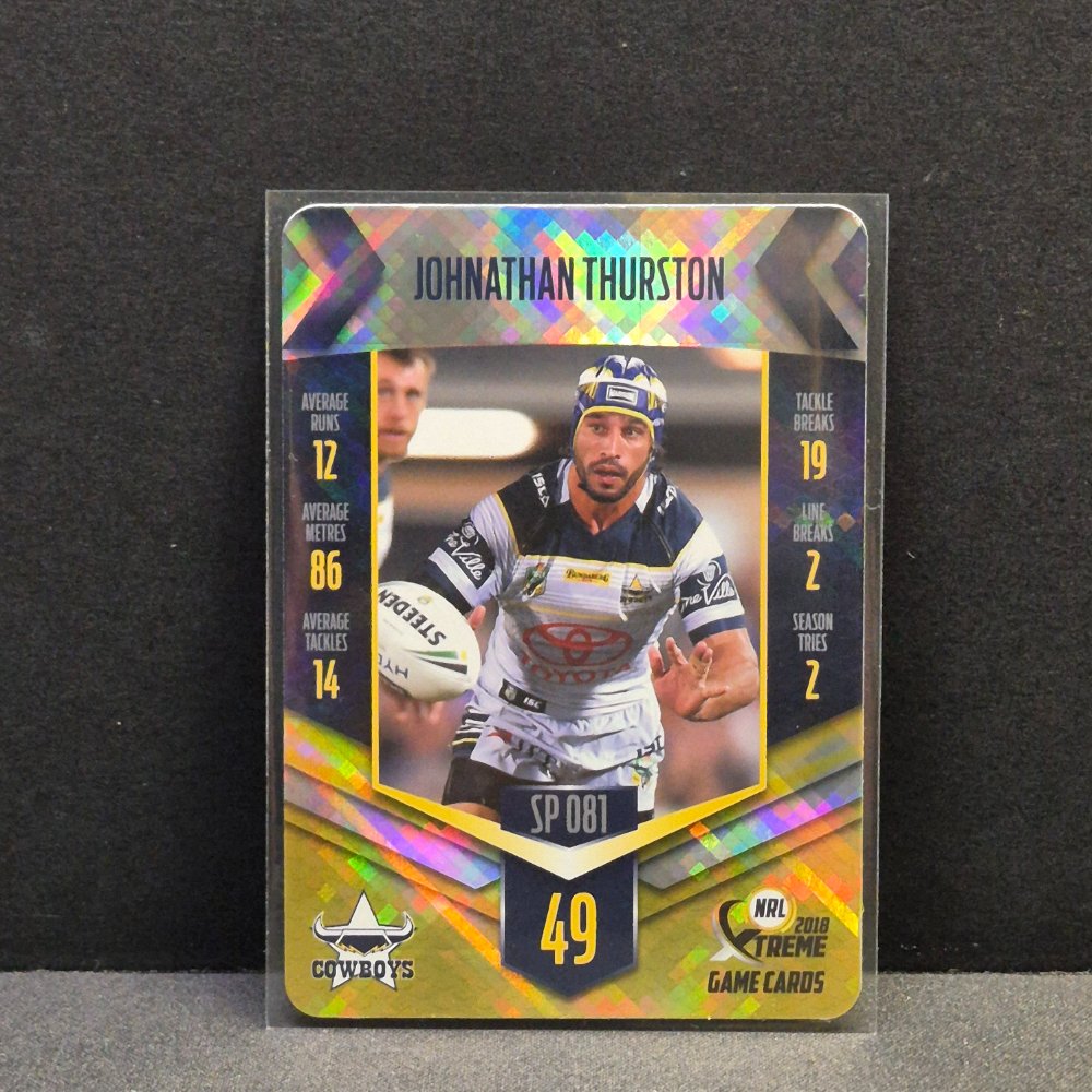 2018 NRL Xtreme - Silver Parallel - SP081 - Johnathan Thurston