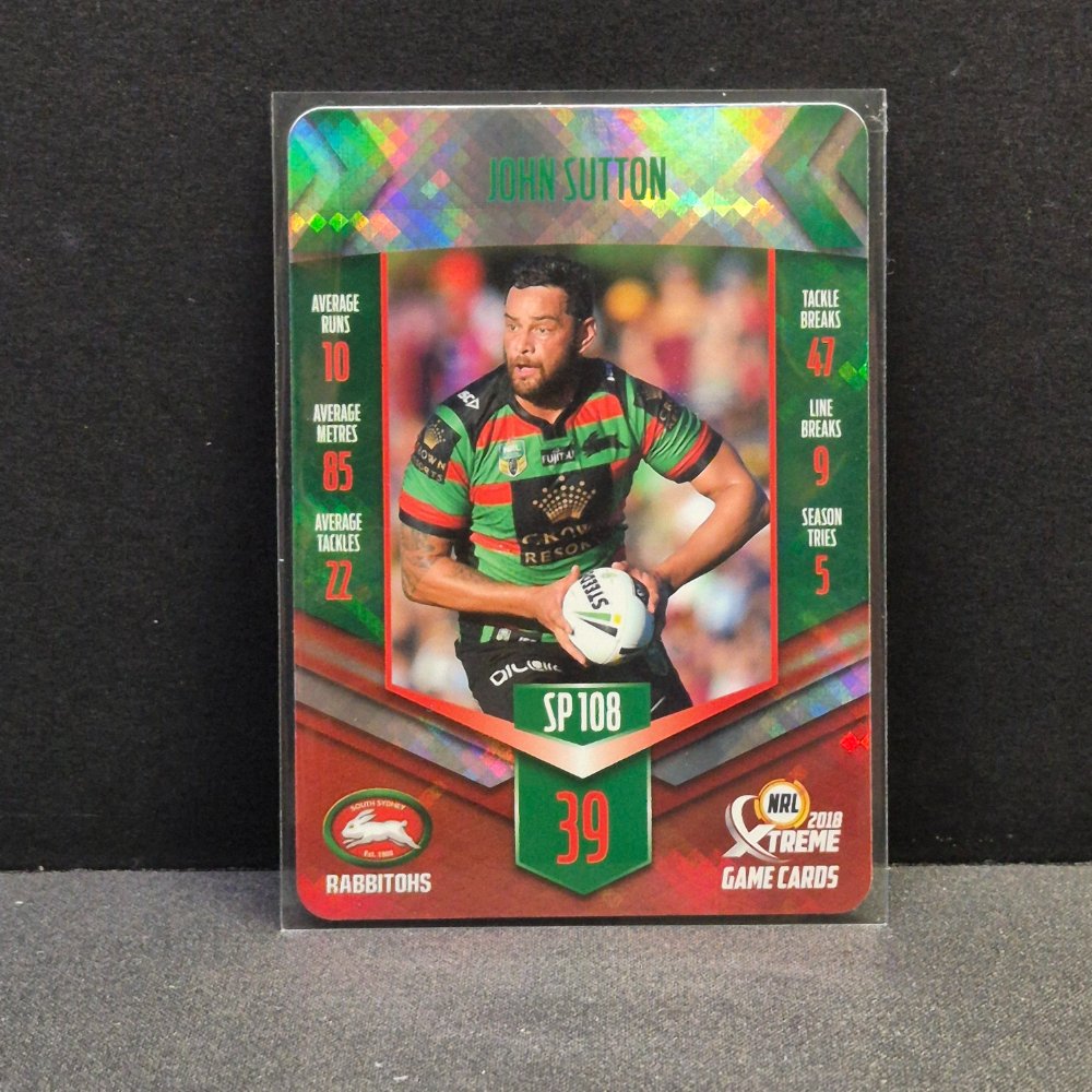 2018 NRL Xtreme - Silver Parallel - SP108 - John Sutton