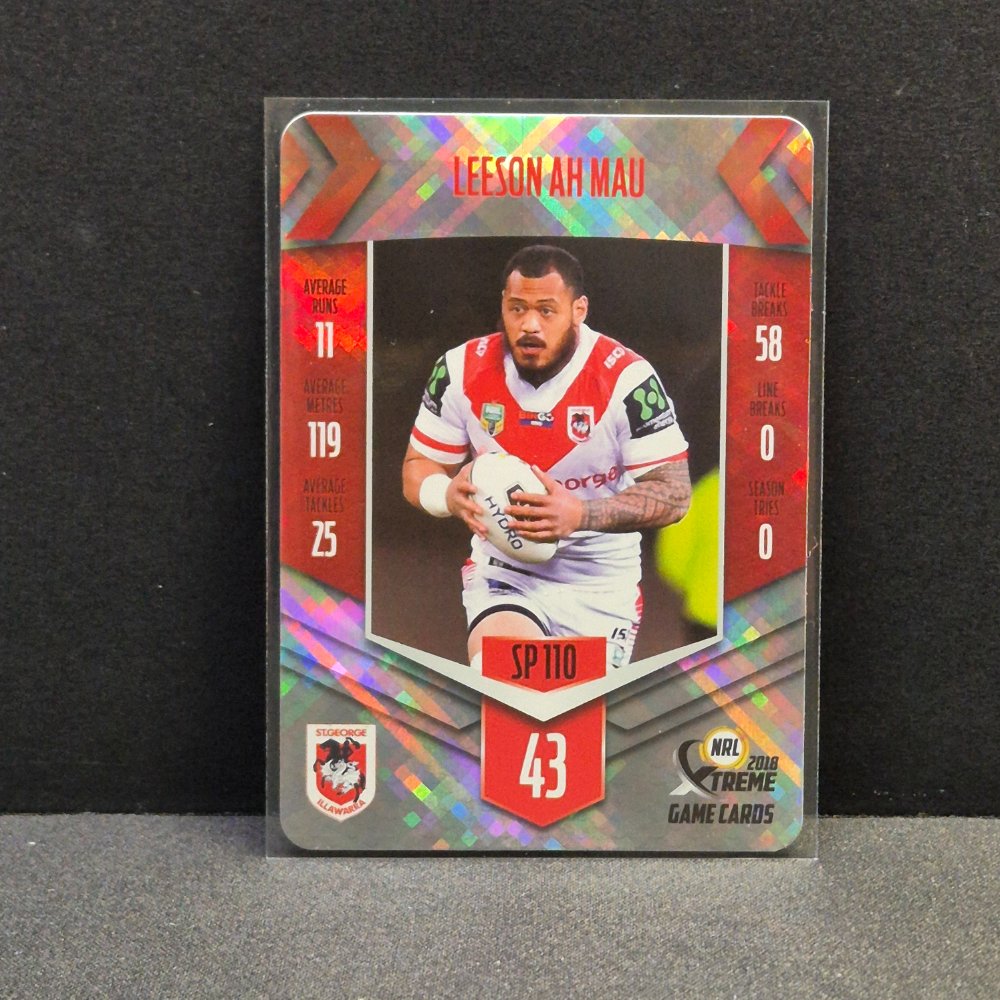 2018 NRL Xtreme - Silver Parallel - SP110 - Leeson Ah Mau