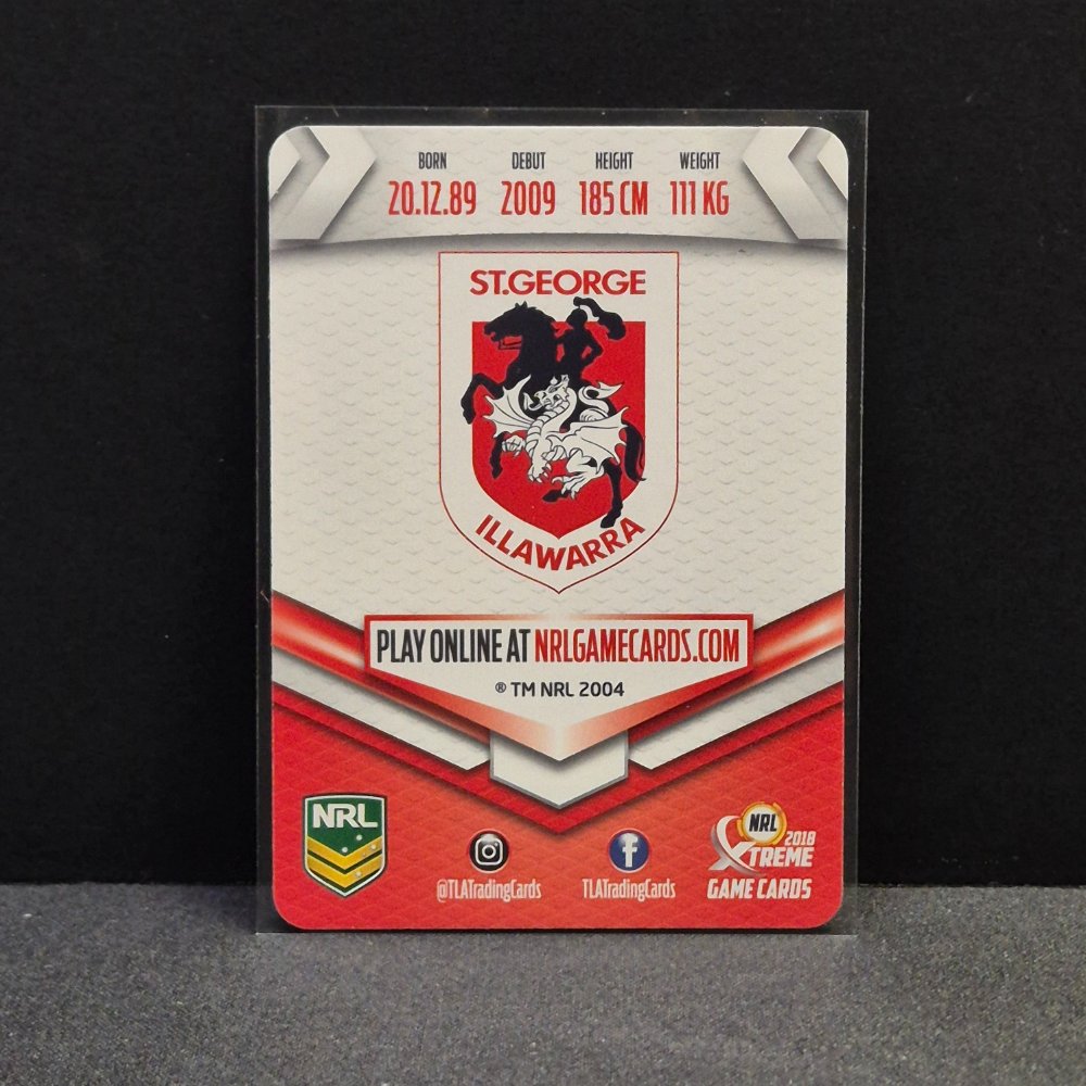 2018 NRL Xtreme - Silver Parallel - SP110 - Leeson Ah Mau