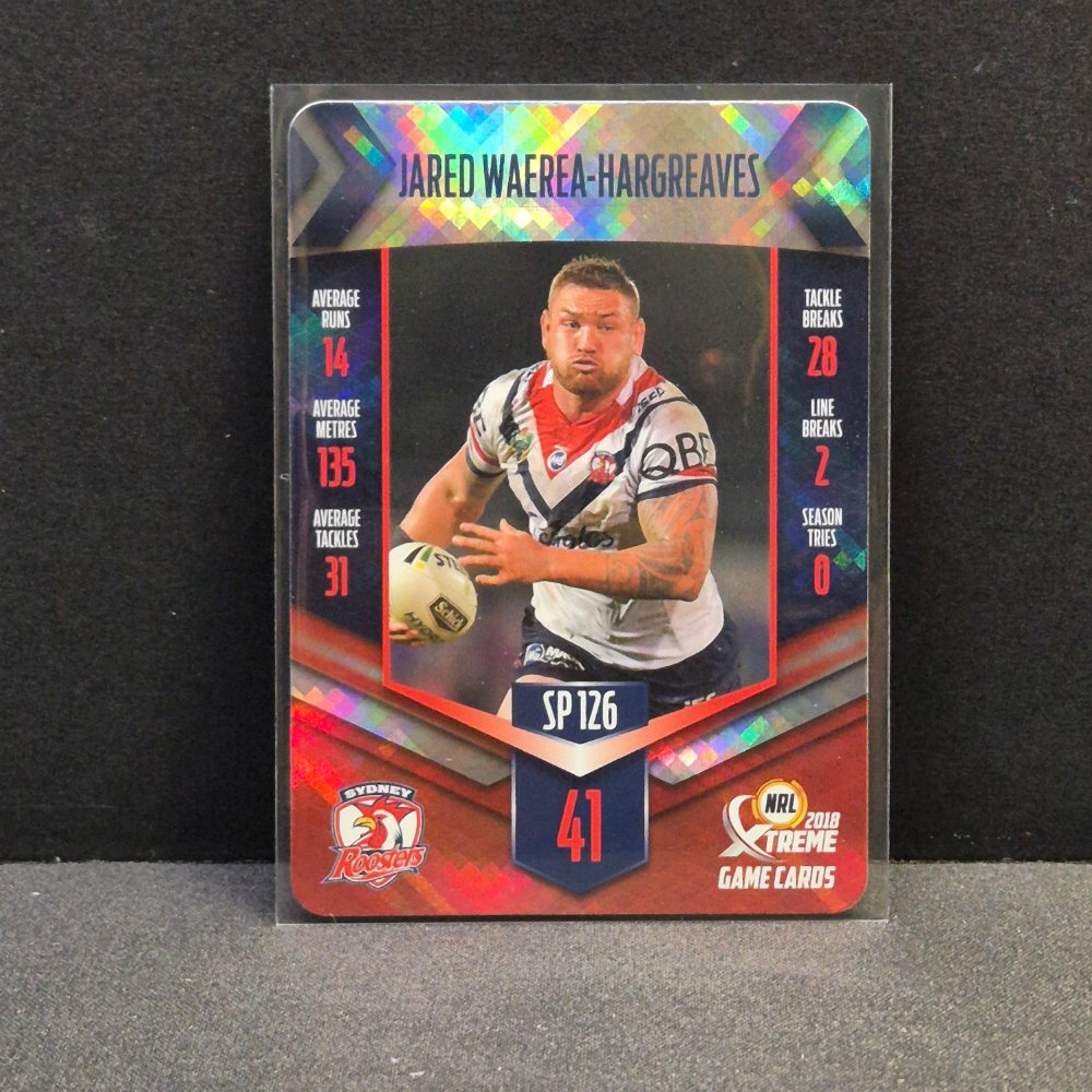 2018 NRL Xtreme - Silver Parallel - SP126 - Jared Waerea-Hargreaves
