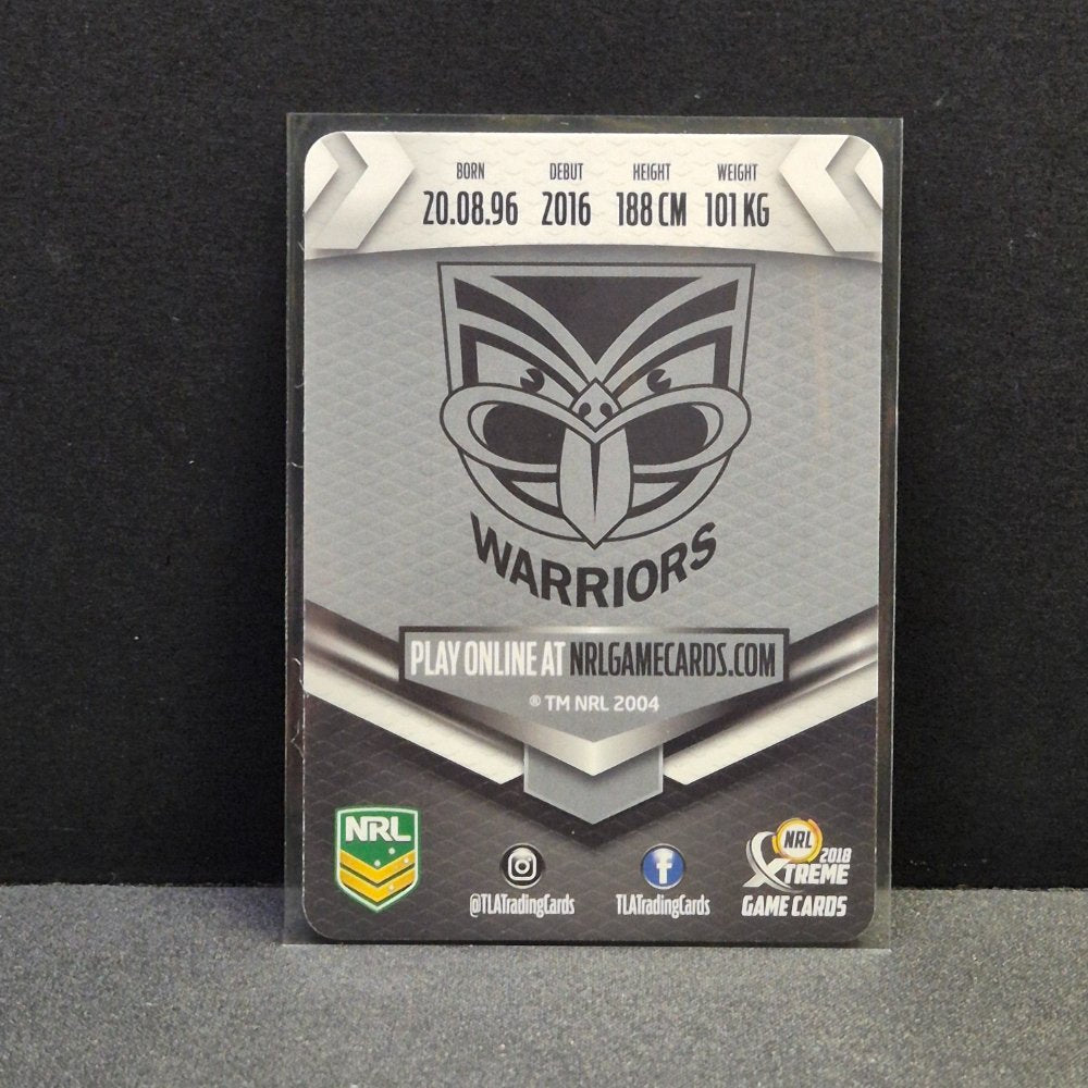 2018 NRL Xtreme - Silver Parallel - SP128 - Bunty Afoa
